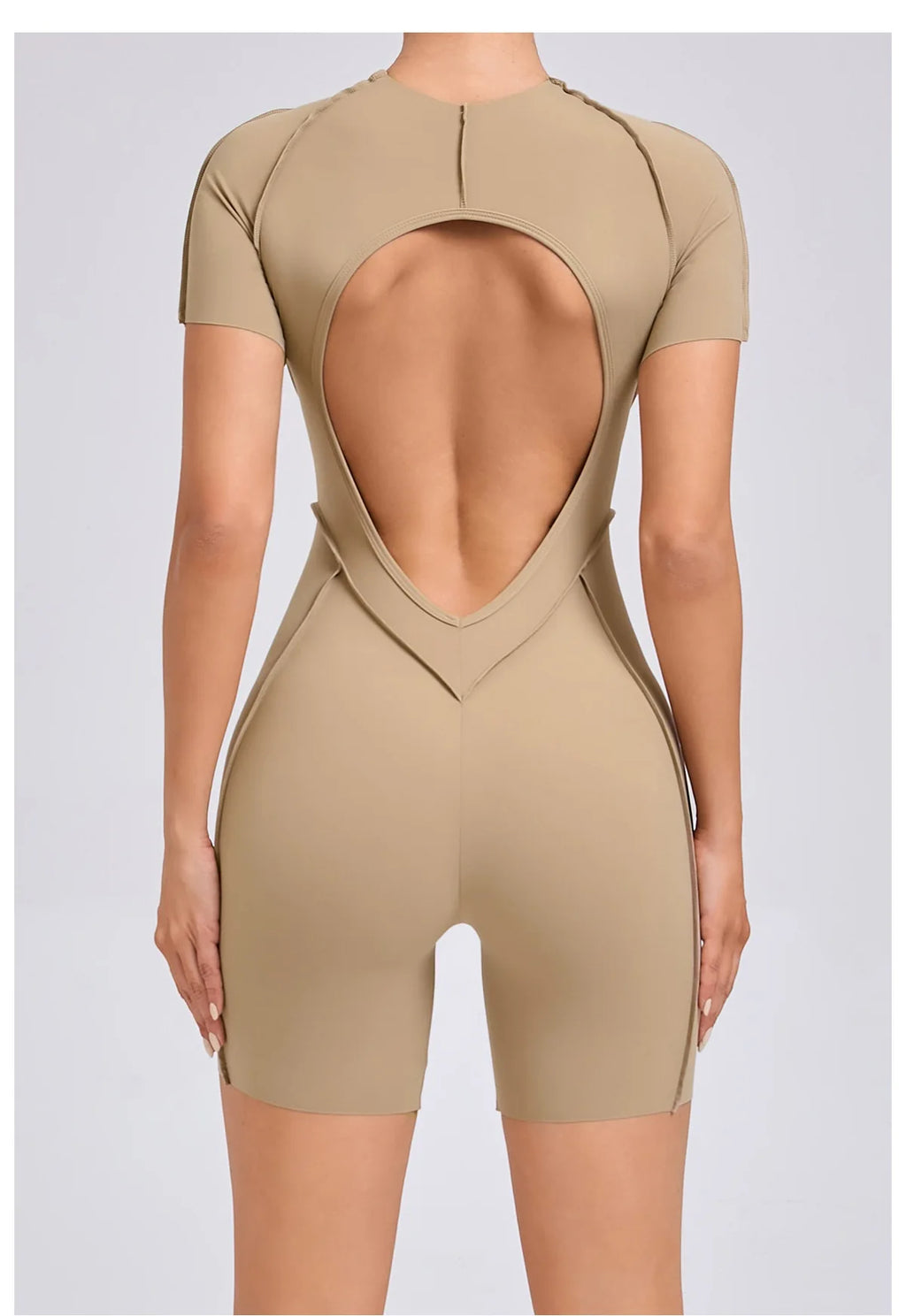 Backless Sports Jumpsuit