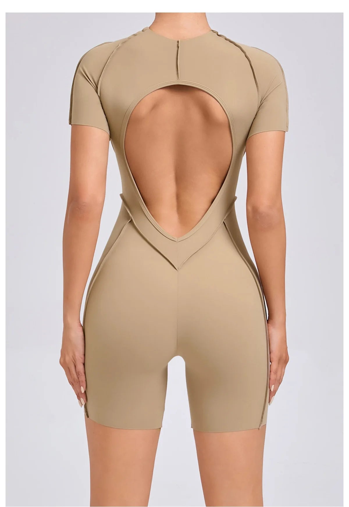 Backless Sports Jumpsuit