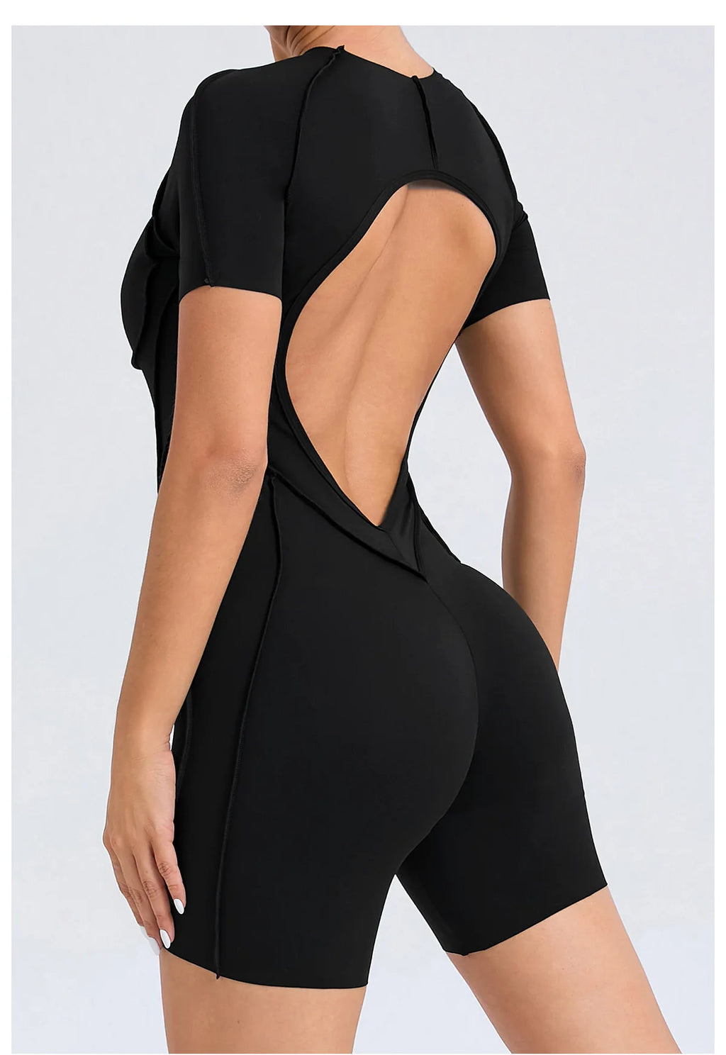 Backless Sports Jumpsuit