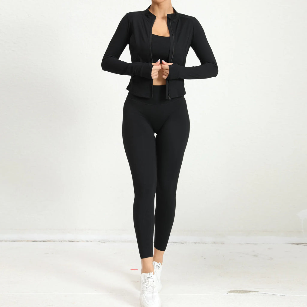 Sports Jacket and Leggings Set