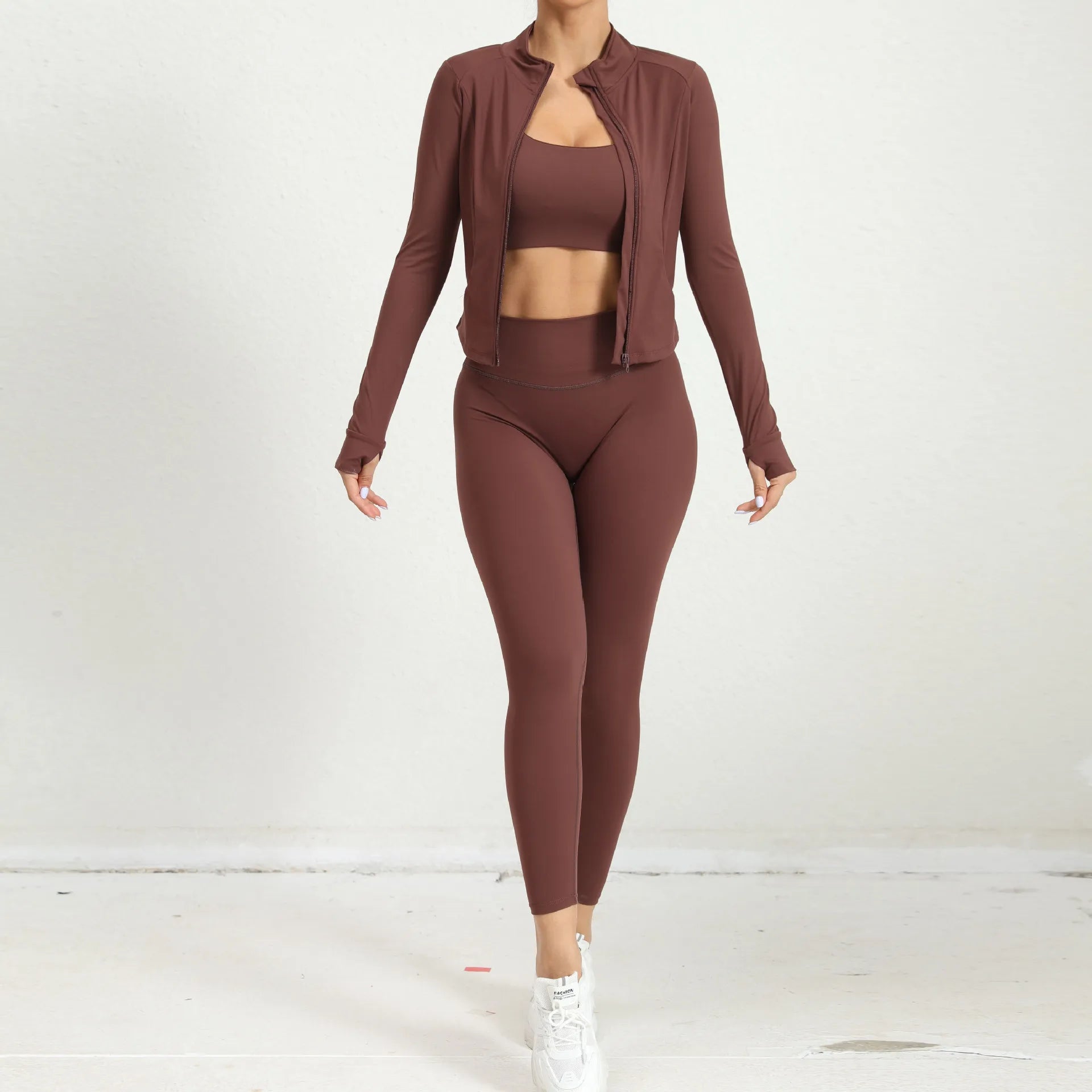Sports Jacket and Leggings Set