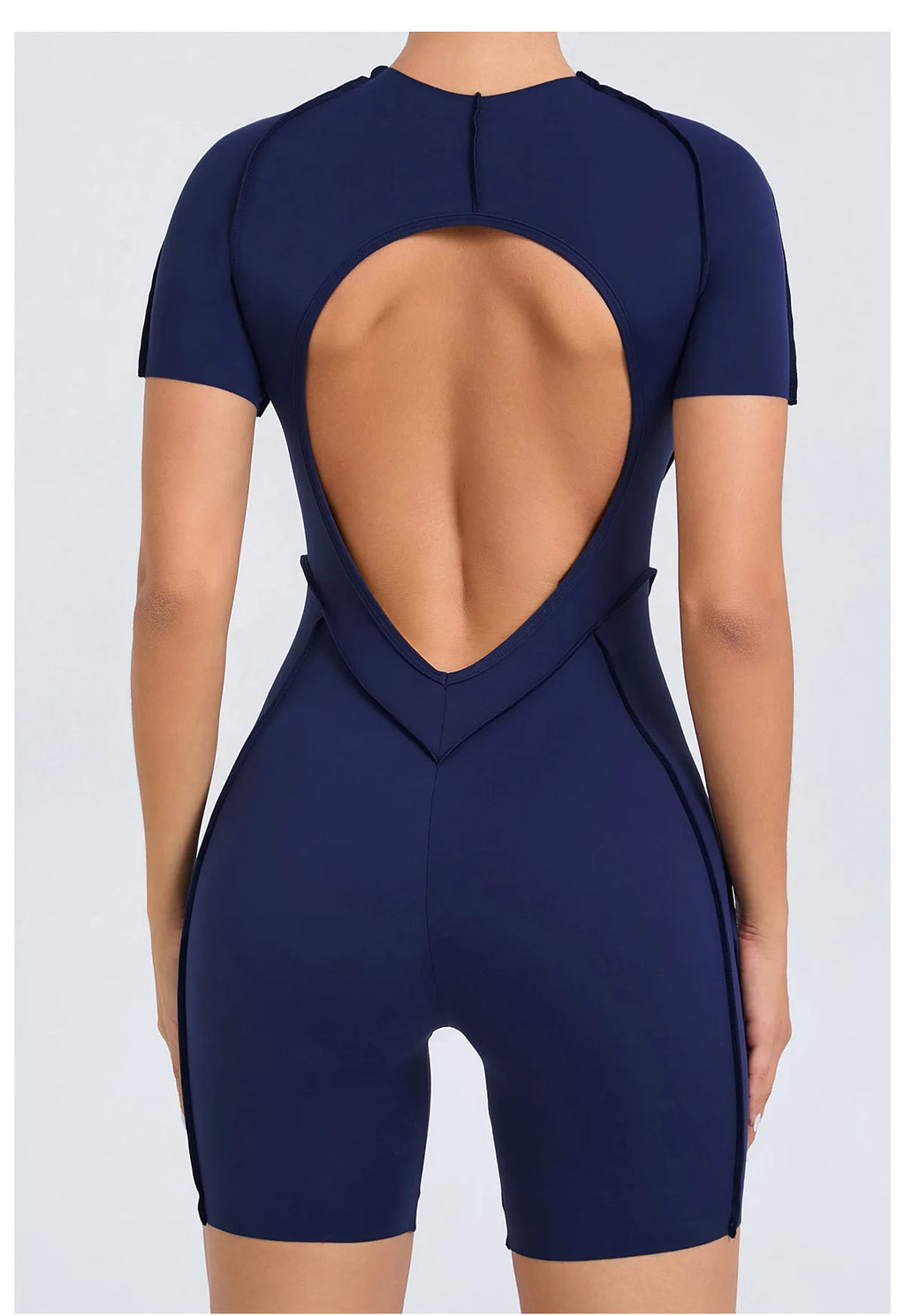 Backless Sports Jumpsuit