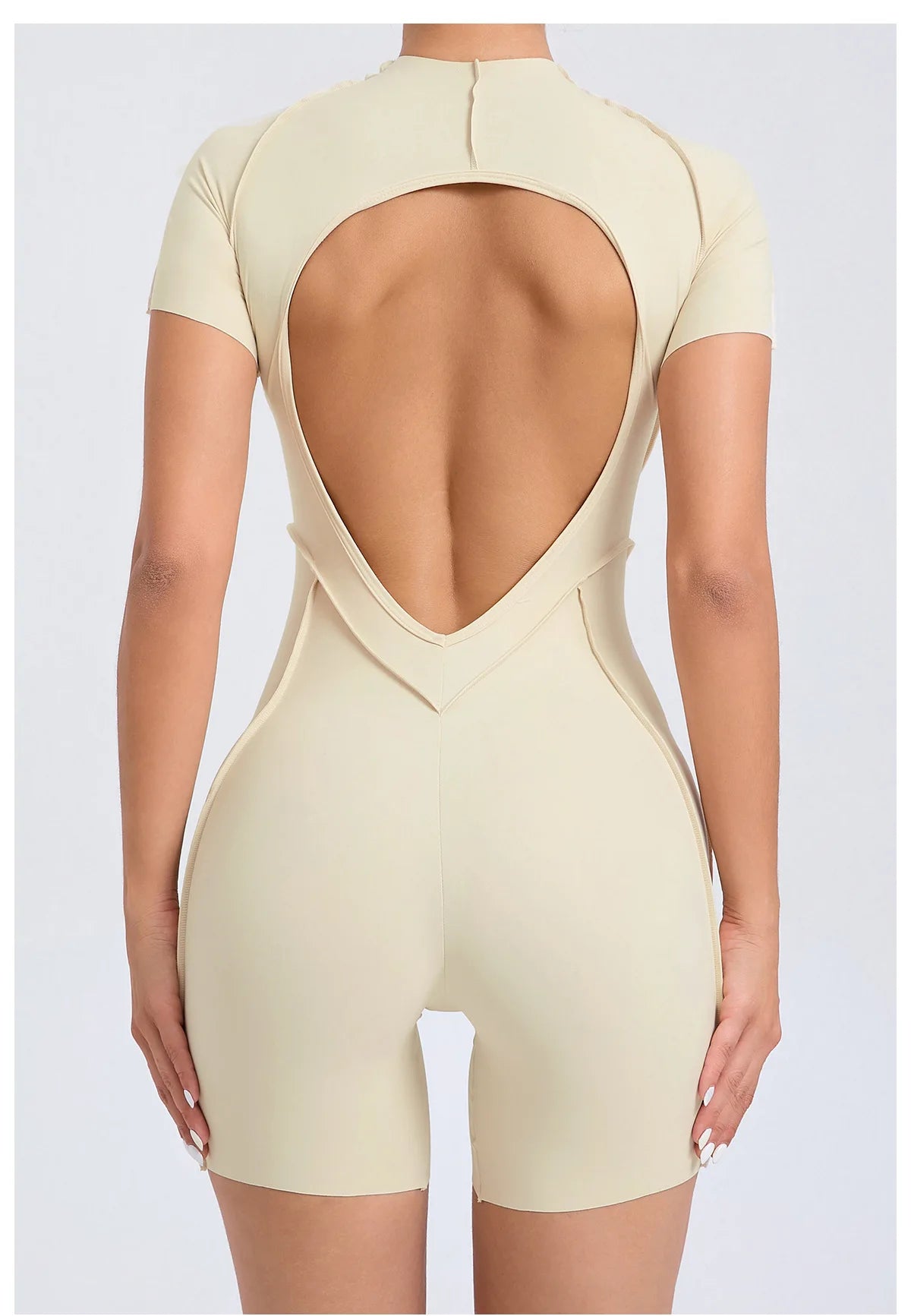 Backless Sports Jumpsuit