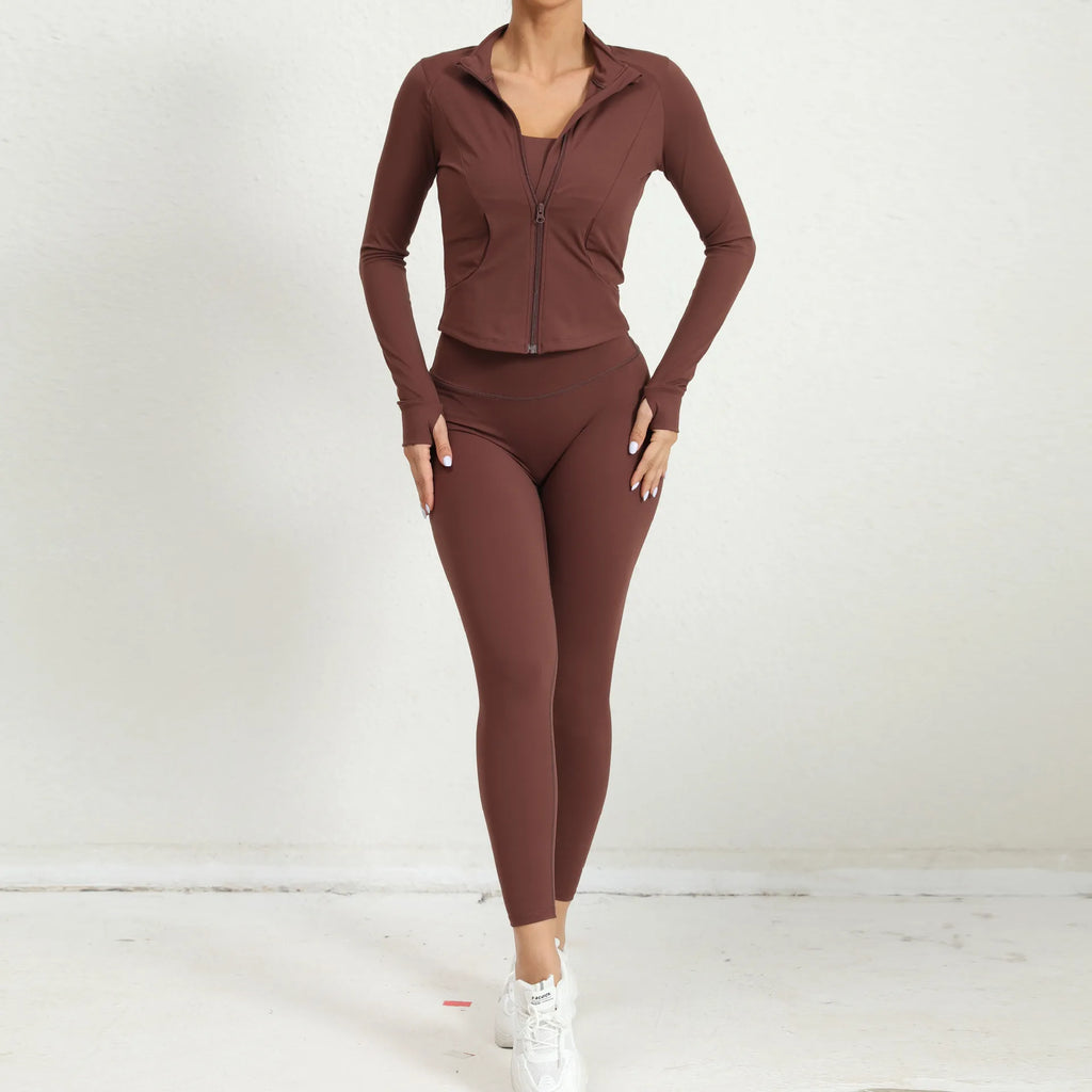 Sports Jacket and Leggings Set