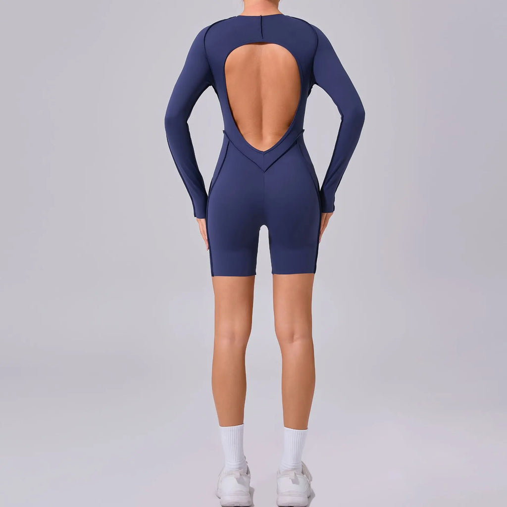 Backless Sports Jumpsuit