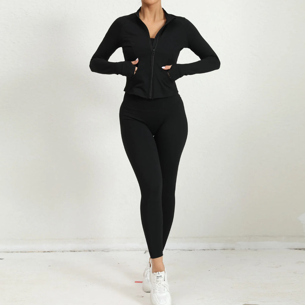 Sports Jacket and Leggings Set