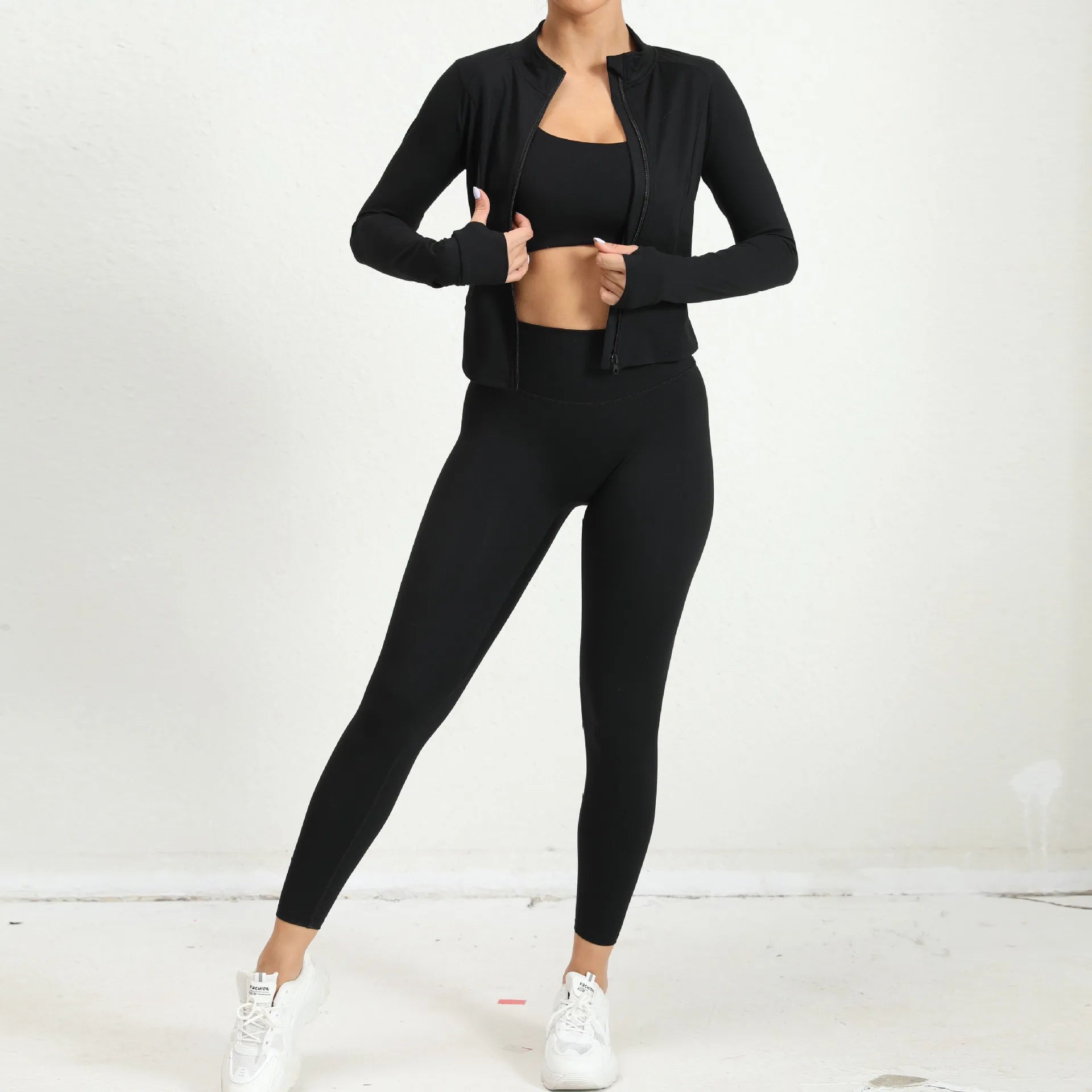 Sports Jacket and Leggings Set